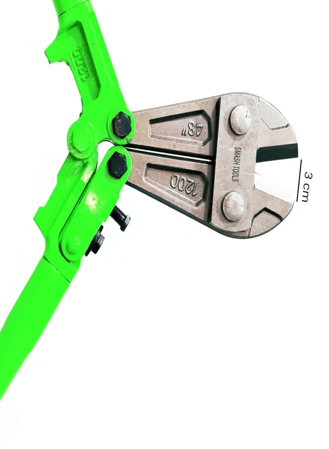 WYATT Smash 48 inch 116cm Bolt Cutter, Steel Chrome Alloy Jaws, Compound Cutting Chain, Comfortable Ergonomic Shape Soft Rubber Grip Thick Handle (48 INCHES) - Image 5